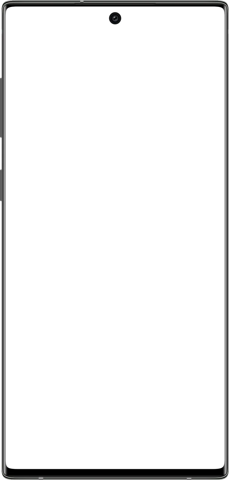 Samsung Galaxy Note 10 mockup frame