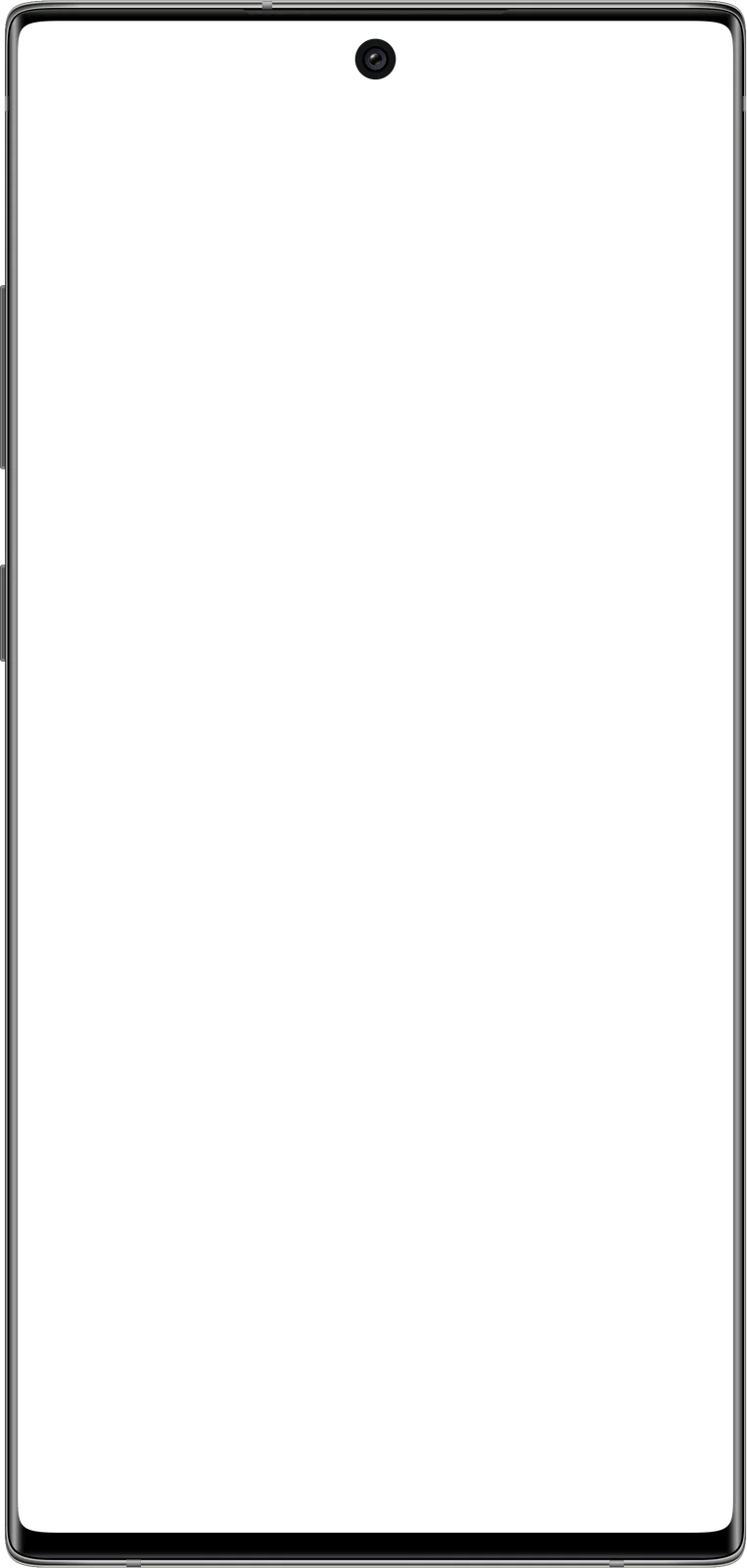 Samsung Galaxy Note 10+ mockup frame