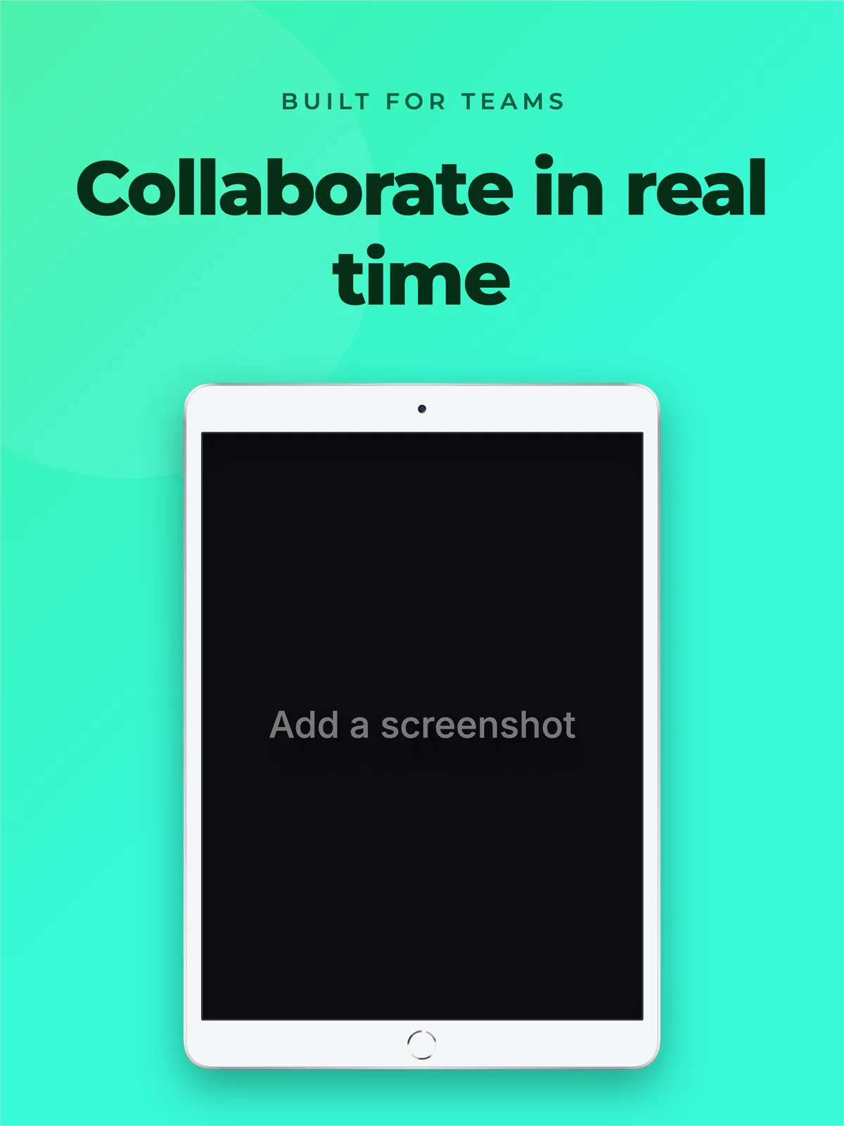 App Store iPad 12.9" · Tablet template preview