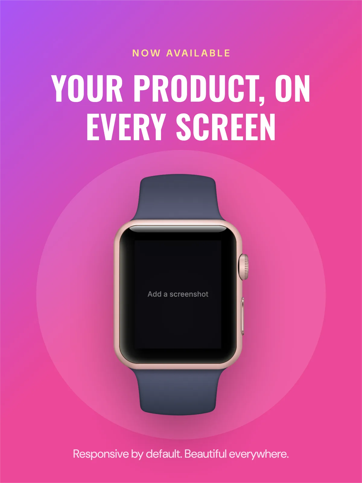 App Store iPad 12.9" · Watch template preview