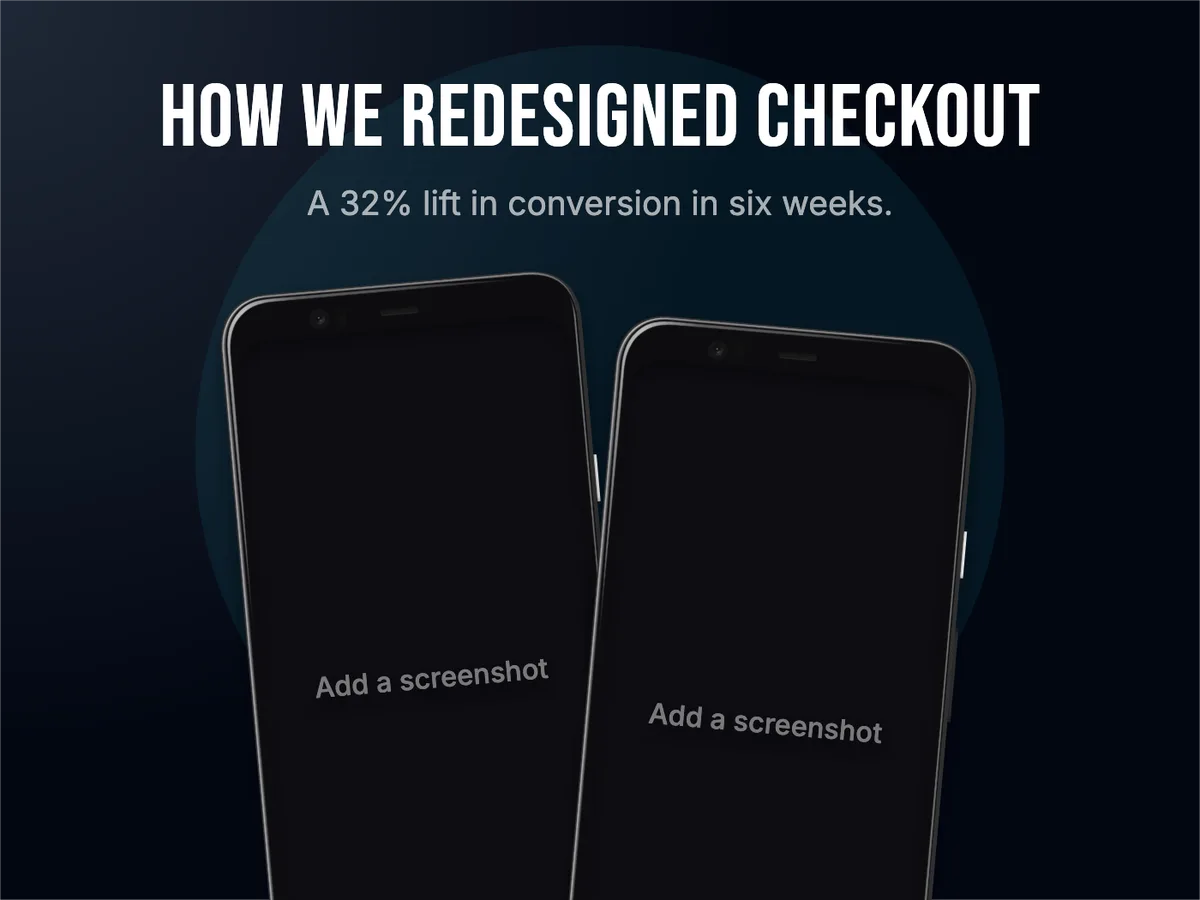 Behance Project image · Two phones template preview