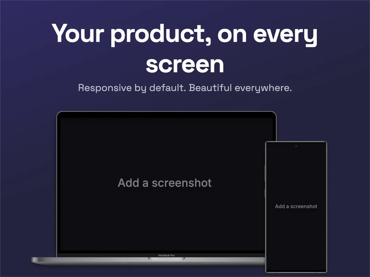 Behance Project image · Laptop + phone template preview
