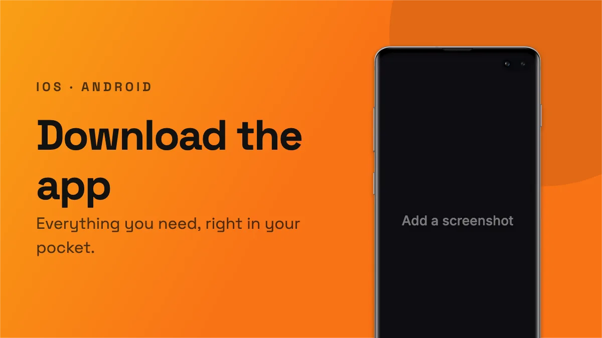 Bluesky Post · Phone hero template preview