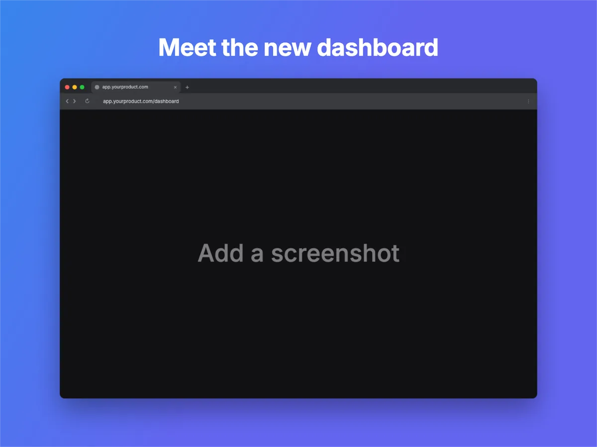 Dribbble Shot · Chrome window dark template preview