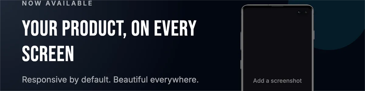 LinkedIn Banner · Phone hero template preview