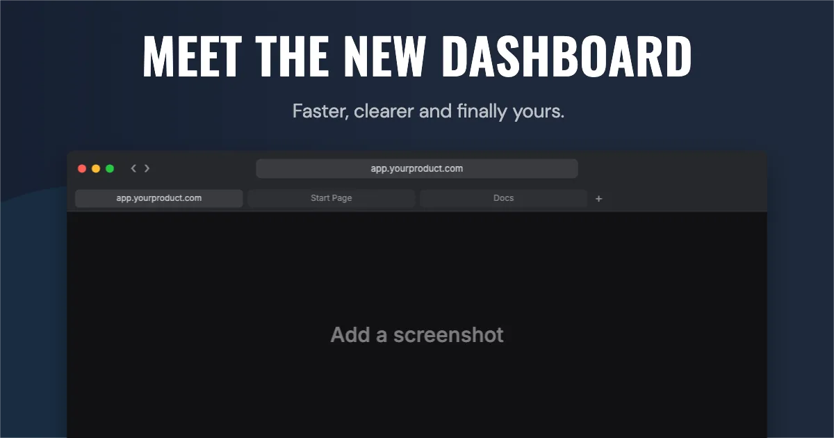 Open Graph Link preview · Browser window template preview