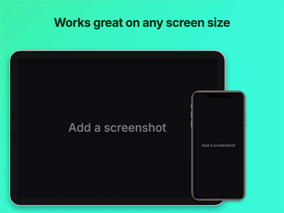 Website Feature · iPad + iPhone template preview